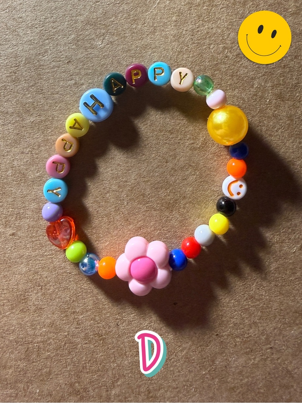 🪸 5 for $10 🪸 HAPPY Beaded Stretch Bracelets for Tweens, Teens & Young Adults - Picture 6 of 12